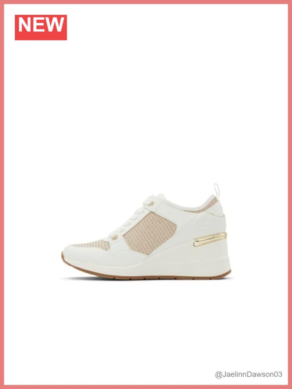 Wedge Sneakers Lace-Up Synthetic Low Top Athletic Shoes